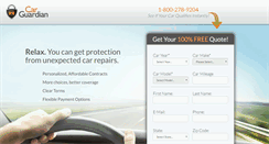 Desktop Screenshot of carguardian.com