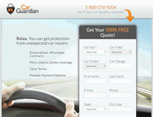 Tablet Screenshot of carguardian.com
